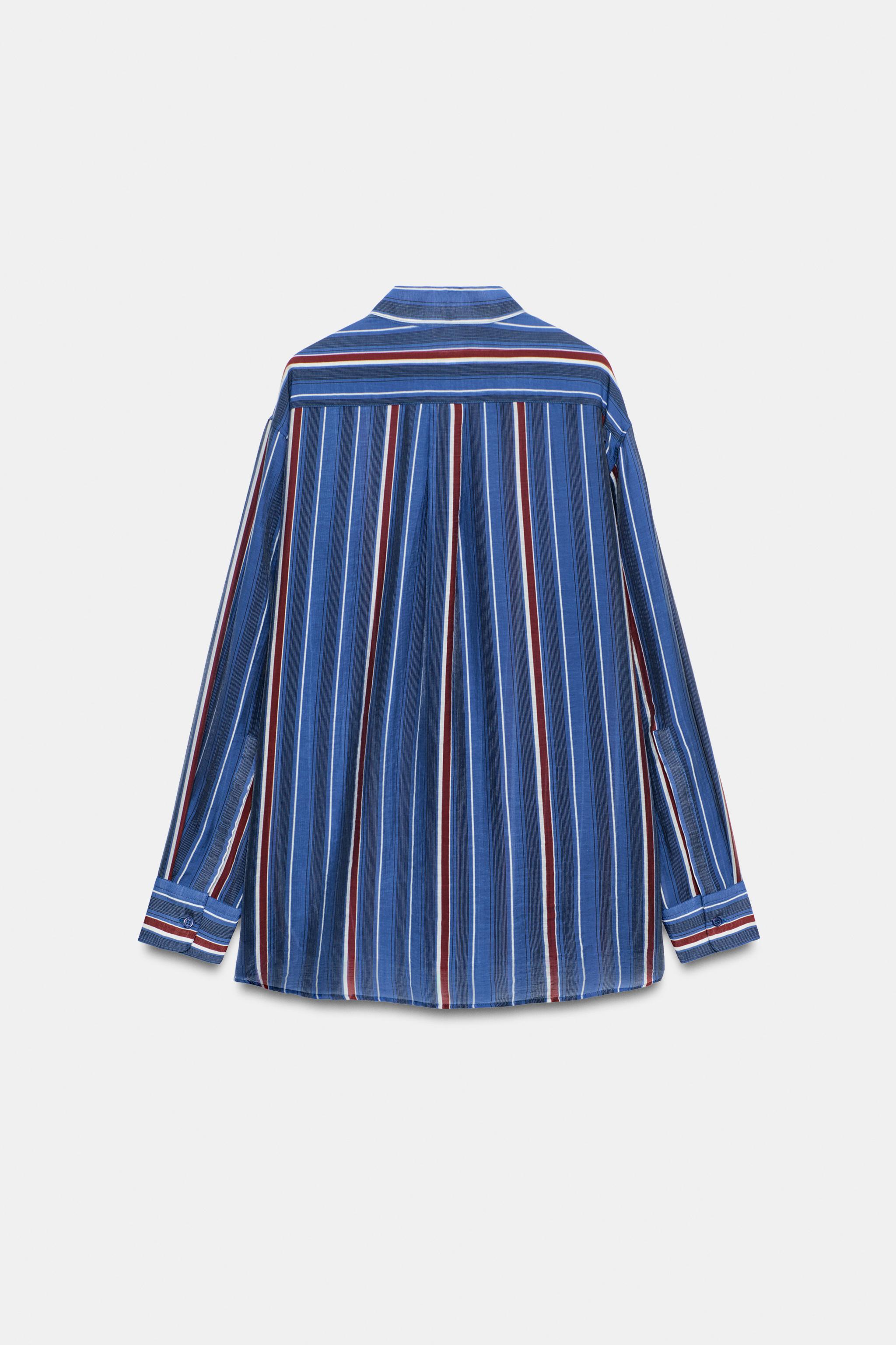 ZW COLLECTION LONG STRIPED SHIRT